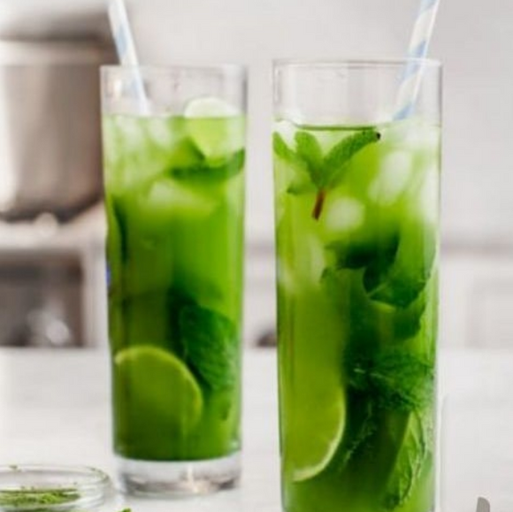 Cucumber Lime Mint Matcha Iced Tea