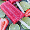 3 INGREDIENT STRAWBERRY LIME POPSICLES